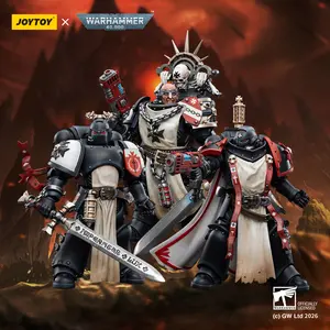 JOYTOY Warhammer 40k 1/18 Action Figures Anime Black Templars The Emperors Champion Rolantus JOYTOY Warhammer 40k 1/18 Action Figures Anime Black Templars The Emperors Champion Rolantus