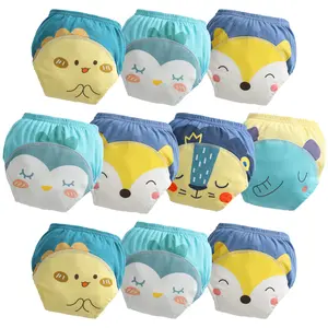 Potty Training Underwear Absorbent Toddler Training Pants for Boys and Girls, 100% Cotton Reusable Pee Pants