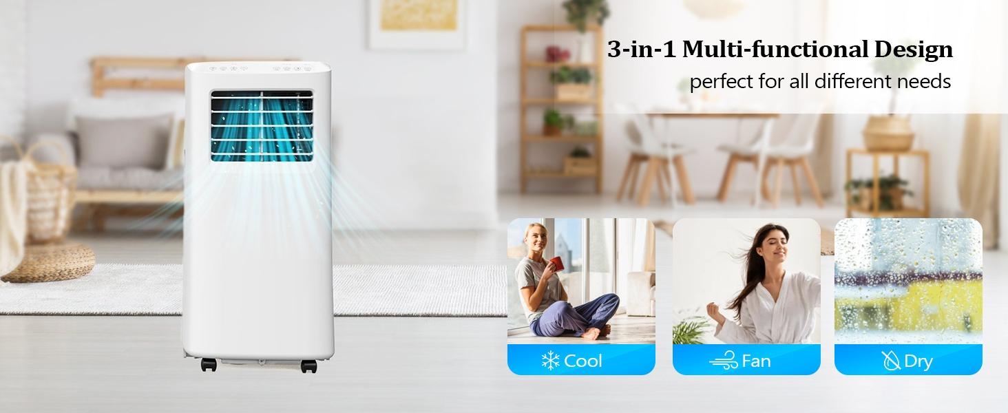 Ubesgoo WiFi Enabled Smart 8000/9000/10000 BTU Portable Air Conditioner with Remote & APP Control, 3-in-1 Cooler, Dehumidifier & Fan, Powerful Room Mobile AC Unit with Rolling Wheels & Easy Installation Kit Ubesgoo WiFi Enabled Smart 8000/9000/10000 BTU Portable Air Conditioner with Remote & APP Control, 3-in-1 Cooler, Dehumidifier & Fan, Powerful Room Mobile AC Unit with Rolling Wheels & Easy Installation Kit