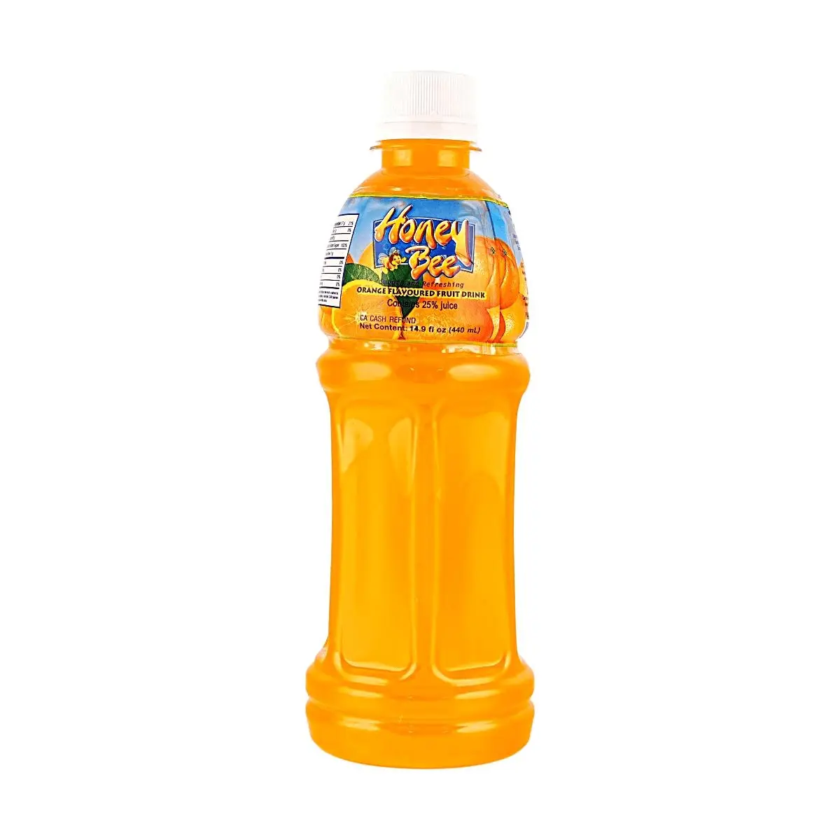 HONEYBEE Thai Orange Juice Drink 440ml - Refreshing & Thirst-Quenching Natural Fruit Beverage