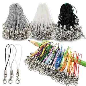 20/50/100Pcs Lanyard Lariat Strap Cords Lobster Clasp Rope Keychain Hooks Mobile Set Charms Keyring Pendant Key Ring Accessories