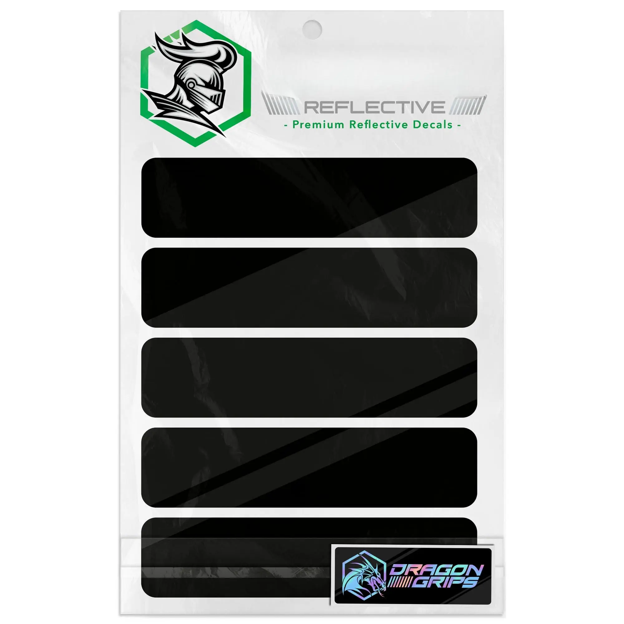 Reflective Decals  5 Black Tape Decal Made With 3m Retro Stickers For Vinyl By Bright Knight