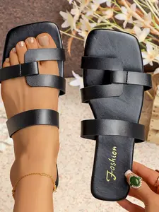 Summer Fashion Women's Sandals, Breathable Comfort Square Toe, Unique Shape Casual Daily Wear, Trendy Footwear for Everyday Use, Lightweight Sandal