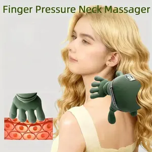 Multi functional simulated human hand five finger shoulder and neck massager, electric massage function neck and shoulder massager, wireless portable USB charging. Deep tissue massage, suitable for the neck, shoulders, arms, and legs. Christmas gifts, New