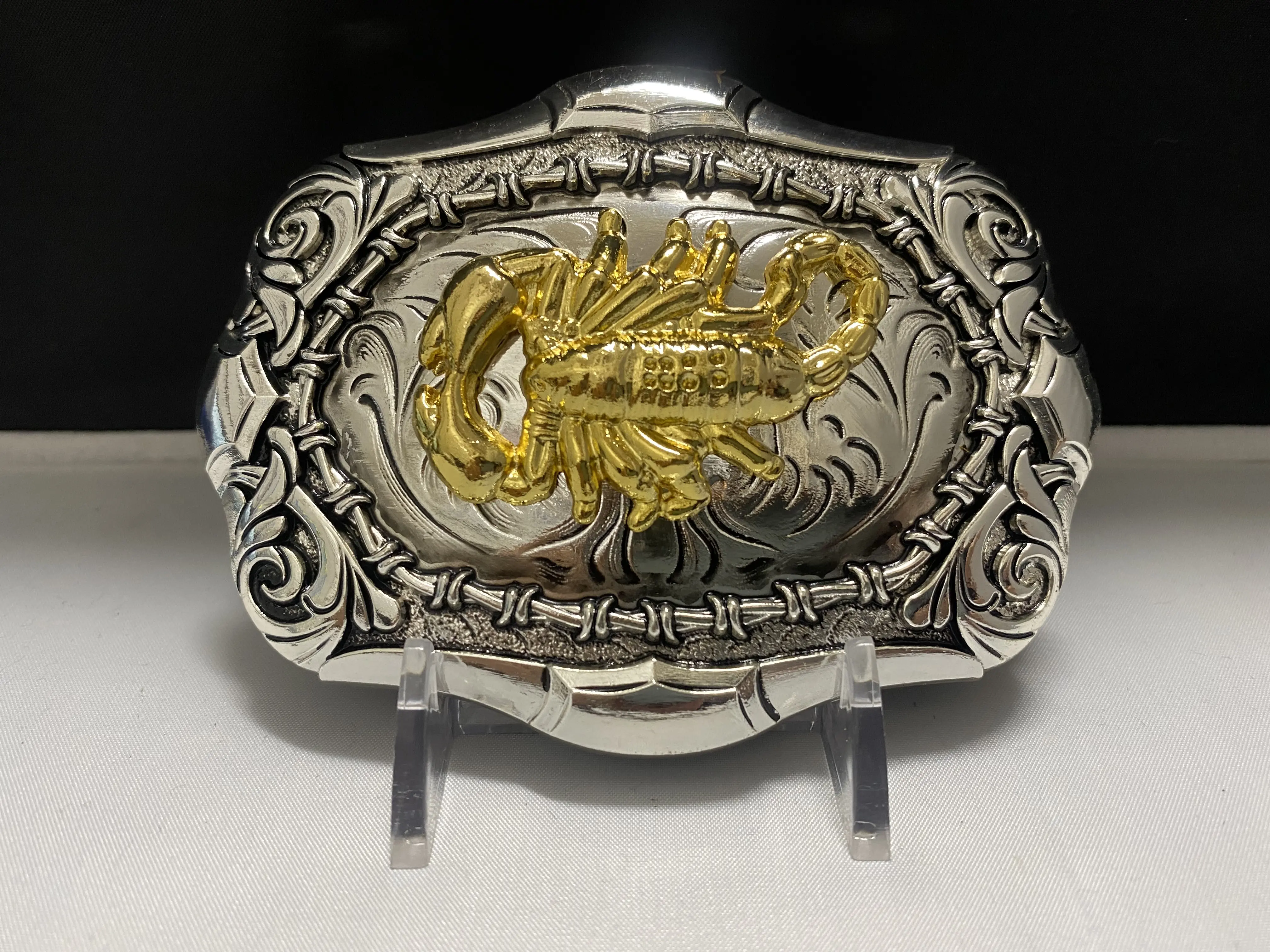 Western Style Scorpion Buckle Hebilla Vaquera con Alacran