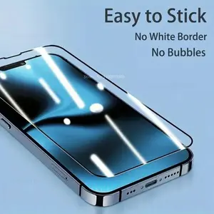 5Pcs 9H Tempered Glass for IPhone 16 Promax 14 Plus 15 Promax 11 12 13Mini 7 8 Screen Protector 17 Promax 15 Plus 16E Black Edge