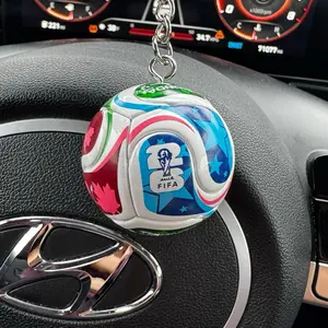 FIFA World Cup 2026 TRIONDA Ball Keychain Perfect Gift for Soccer Fans with Vibrant Team Colors and Durable Design