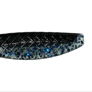 Sl1mp$ Swimbait Lure - 3.8 Inch Black-Back-and-Royal-Blue-Glitter