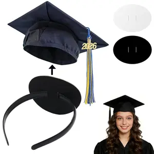 Suyeah Graduation Cap Headband, Secures Your Grad Cap Upgrade Insert Hairstyle Hat Accessories Hairband, Grad Hat Hairband Insert, 2026 Graduation Gifts