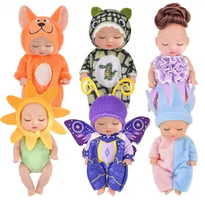 Sleep simulation rebirth mini doll girl princess children's toy grab doll cute gift toy girl baby gift toy