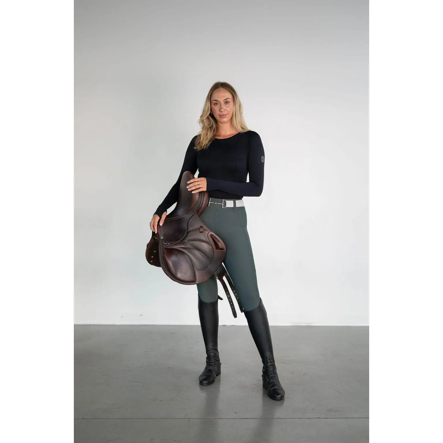 Lux Hybrid Breeches (Pull-On) | Full Seat | Hunter Green