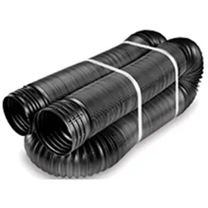 212 MAIN Solid Flexible Expandable Drainage Pipe - 4inx25ft Size Perforated Pipe, Household Appliance Parts & Accessories, Groundwater Drain Solution (Model 51110), Expandable Hose Alternative