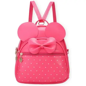 Girls Mini Backpack Bowknot Polka Dot Cute Small Daypacks Convertible Shoulder Bag Purse for Women