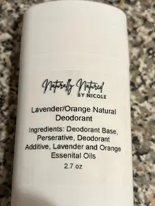 All-Natural Aluminum-Free Lavender/Orange Scented Deodorant