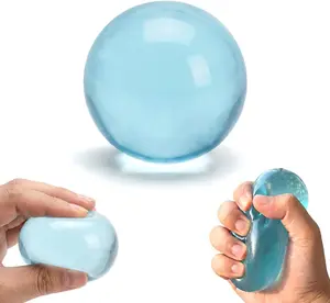 2026 New Coconut Oil Stress Ball, Dumpling Squishy Coconut Squeeze Stress Shapeable Ball, Non-Sticky Slow Rising Squeeze Balls, Portable Desk Squishies for Relaxation and Focus (Blue)