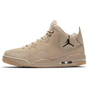Jordan Courtside 23 Men's Mid-Top Retro Basketball Shoes in Brown Synthetic Leather with Enhanced Cushioning and Durable Construction