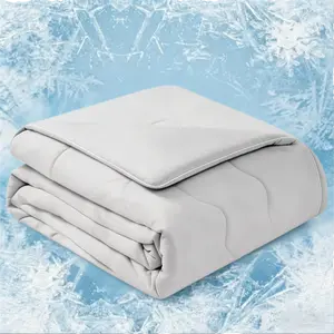 MACINSO Cozy Bliss Cooling Comforter OEKO-TEX Certified Soft Lightweight Silk Smooth Breathable Durable Washable Advanced Cooling Technology Summer Blanket for Hot Sleepers