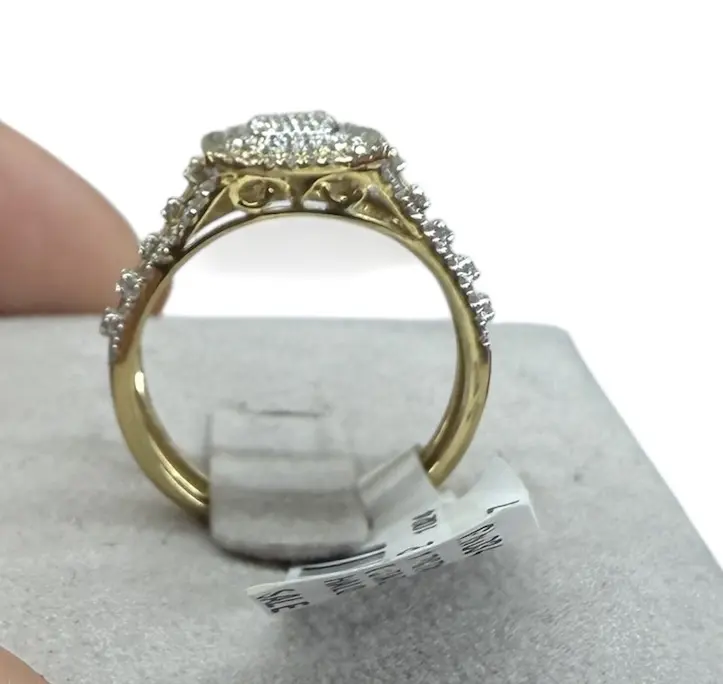 10k anillo de boda dmt natural