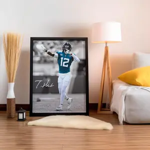 [ SALE UP 45% - UNFRAMED POSTER ] Travis Hunter Poster, Signed Football Poster, College Sports Wall Art, Athlete Decor