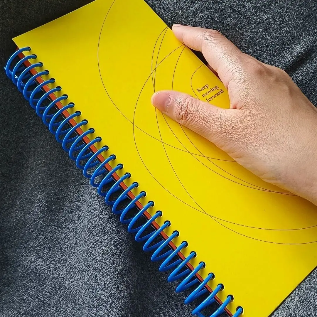 Summer Lemon Yellow Color Coil Book High Value Notebook Creative Student Thickened Portable Ledger Book Diary