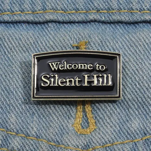 Welcome To Silent Hill Brooch, Fashion Alloy Badge, Emblem Badge Decoration for Backpack & Jeans, Enamel Pin, Lapel Pin Suitable for Backpacks, Jeans, Scarves, Hats Decoration, Men Accessories, Brooch Pins