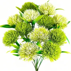 20pcs Artificial Dandelion Flowers, Fake Plastic Bouquet for Spring & Summer Decor, Wedding Vase Centerpieces, Home & Outdoor Decoration