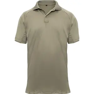 Tan - Performance Moisture Wicking Work Duty Tactical Polo Shirt