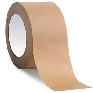 1 Rolls Kraft Paper Tape Brown Packing Tape 2 inch x 55 Yard for Packing Boxes, Sealing Cardboard Carton Boxes, Packaging and Masking Use