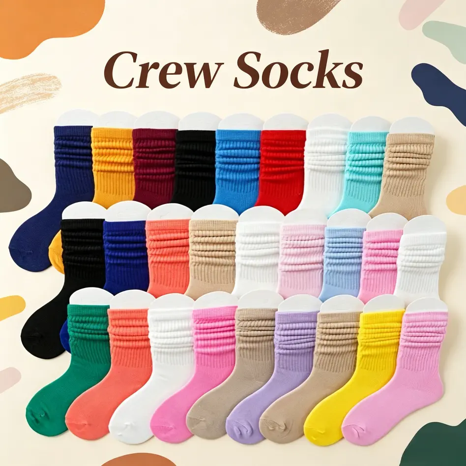 36 pairs of women's loose lace-up socks, in various colors and solid colors. These soft and breathable casual socks are suitable for all seasons and can be worn for sports and yoga