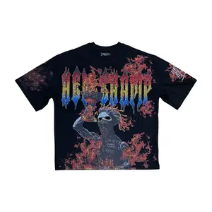 RK1481988 - Earned In Chaos Studded Boxy Graphic T-Shirt