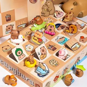 [Capybara Themed Gift Box] 1 Box of Capybara Themed Random Gift Boxes, Surprise Unboxing with 12 Surprising Capybaras, Suitable for Collectors, Home Decorations, Gifts, Party Favors, Christmas, Blind Bag, Blind Box