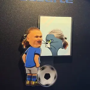 Chibi Habao Sports Athlete Acrylic Fridge Magnet Irregular Cut Cartoon Character Refrigerator Decoration