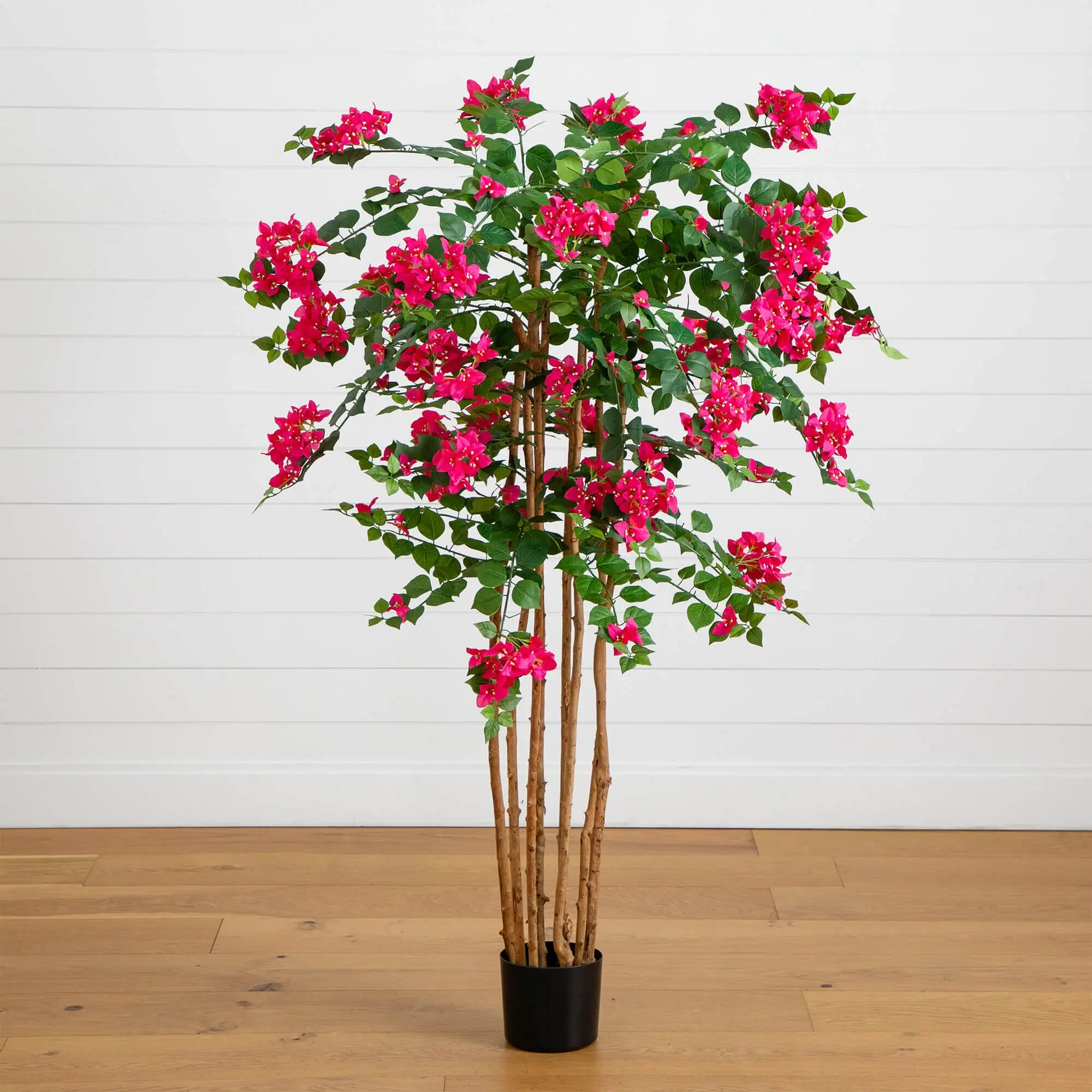 5' Deluxe Artificial Bougainvillea Tree - Decorative Mediterranean Bloom Bouquet Artificial Tree with Bendable Branches, Indoor Home & Room Floral Decor Accent Plant, Bloom Bouquet Artificial Trees