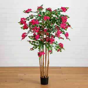 5' Artificial Deluxe Bougainvillea Tree