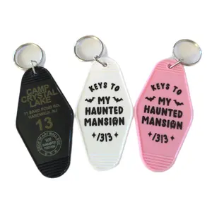 Haunted House Hotel Keychain - Horror Accessory