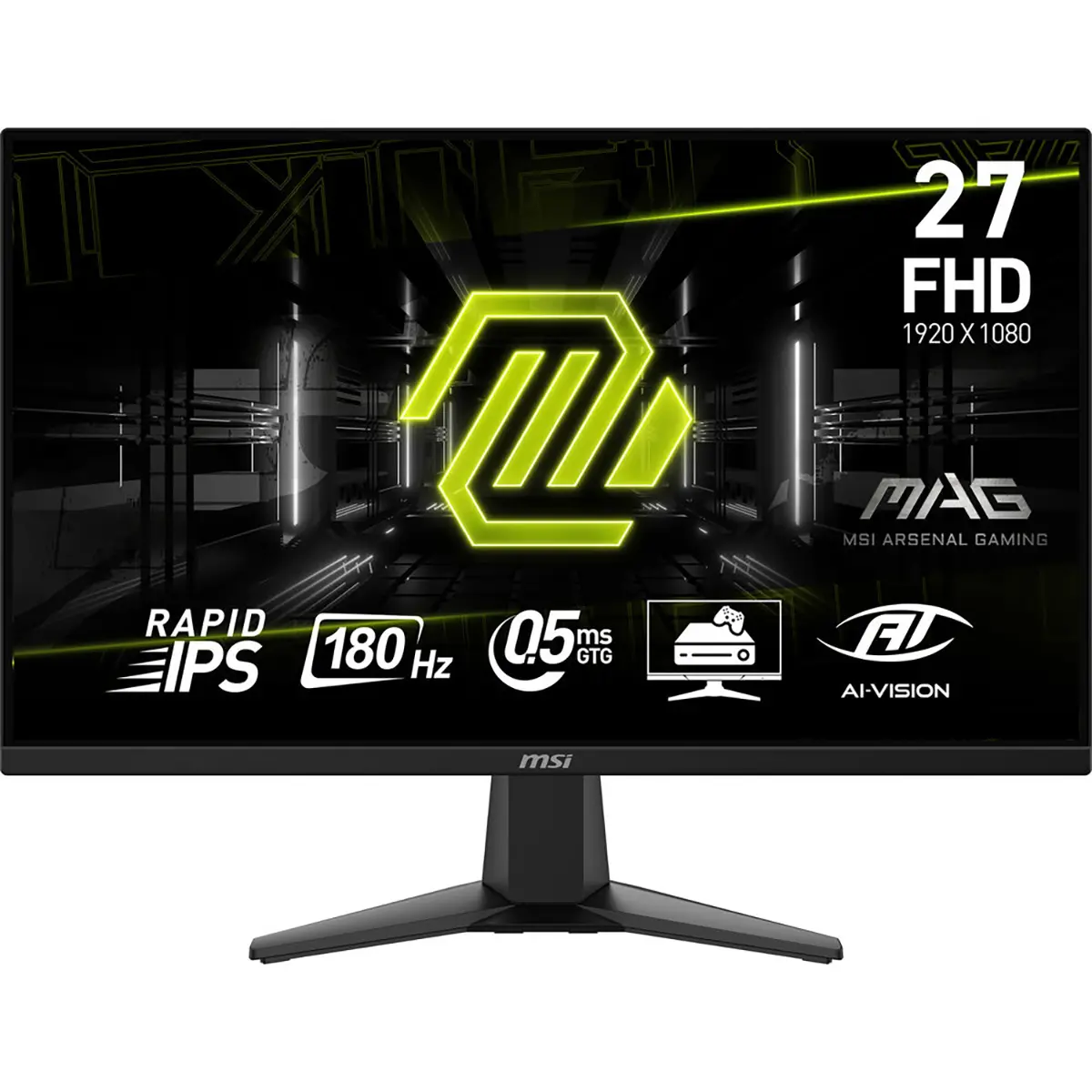 MSI MAG 242F 23.8" 16:9 Full HD 200Hz IPS LCD HDR Gaming Monitor, Black