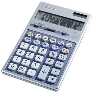Sharp 12-Digit Executive Business Calculator – Large LCD & Metal Case