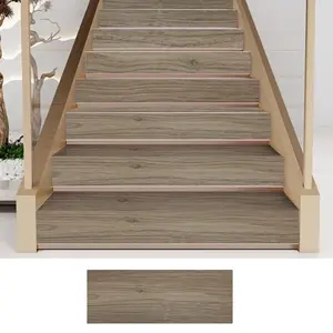 60pcs Thick Imitation Wood Grain Floor Stickers, Self-Adhesive PVC Flooring Tiles for Living Room Bedroom Home Renovation Anti-Slip Mats