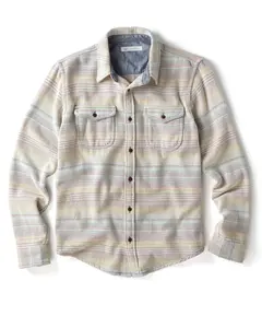 Outerknown Coziest Blanket Shirt - Striped Design for All Seasons - Medium Fit - Quality Feel Every Time - Most Beloved Item