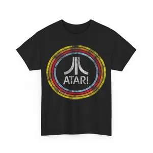 Atari Logo In Circles Unisex T-Shirt Casual Clothing Cotton Menswear