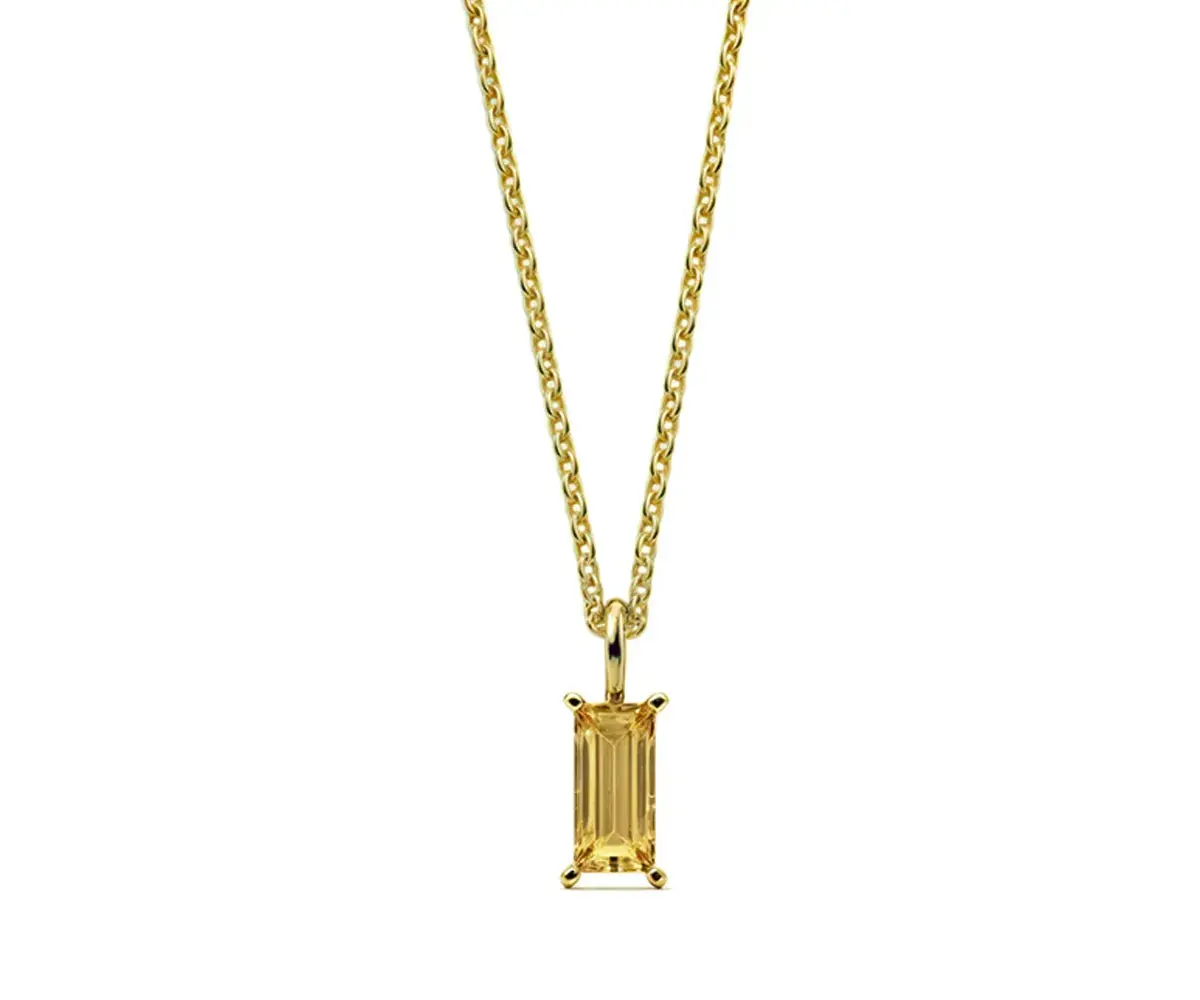 Citrine Birthstone Necklace