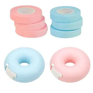 4-Piece Set (3pcs Tape+1pc Tape Storage Box) Eyelash Extension Tape Breathable Adhesive Lash Tape Non-Woven Fabric Lash Tape For Eyelash Grafting, Tape Storage Box, Easy To Use - Eyelash Extension Kit, Makeup Tool Set, Eyelash Extensions Kit