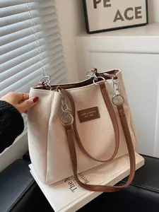 Elegant Colorblock Ruched Shoulder Bag for Women, Fashion Crossbody Purse, Cross Body Bags, Modern Style Large Capacity, Perfect Gift for Friends, Shopping, Dating, Commuting, Business Travel