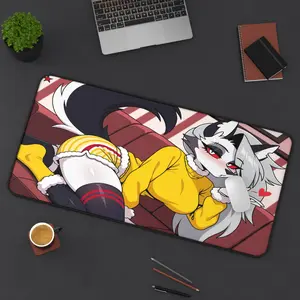 Anime Waifu Loona Helluva Boss Gaming Mouse Pad XXL Desk Mat Gamer Setup