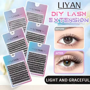 LIYAN DIY Lash Extension 6 Boxes of False Eyelashes for Adults Autumn Winter Natural Everyday Style Beautiful Charming Multiple Styles Suitable for Beginners Create Flawless Makeup Look Must Have Series for Fashionistas