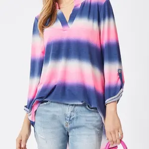 Dear Scarlett Lizzy Top Blue Multi C0065