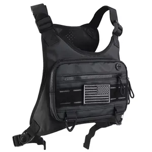 Outdoor Tactical Chest Bag, Lightweight & Durable Design Chest Pack, Perfect for Hiking & Camping, Easy Access Storage Pockets