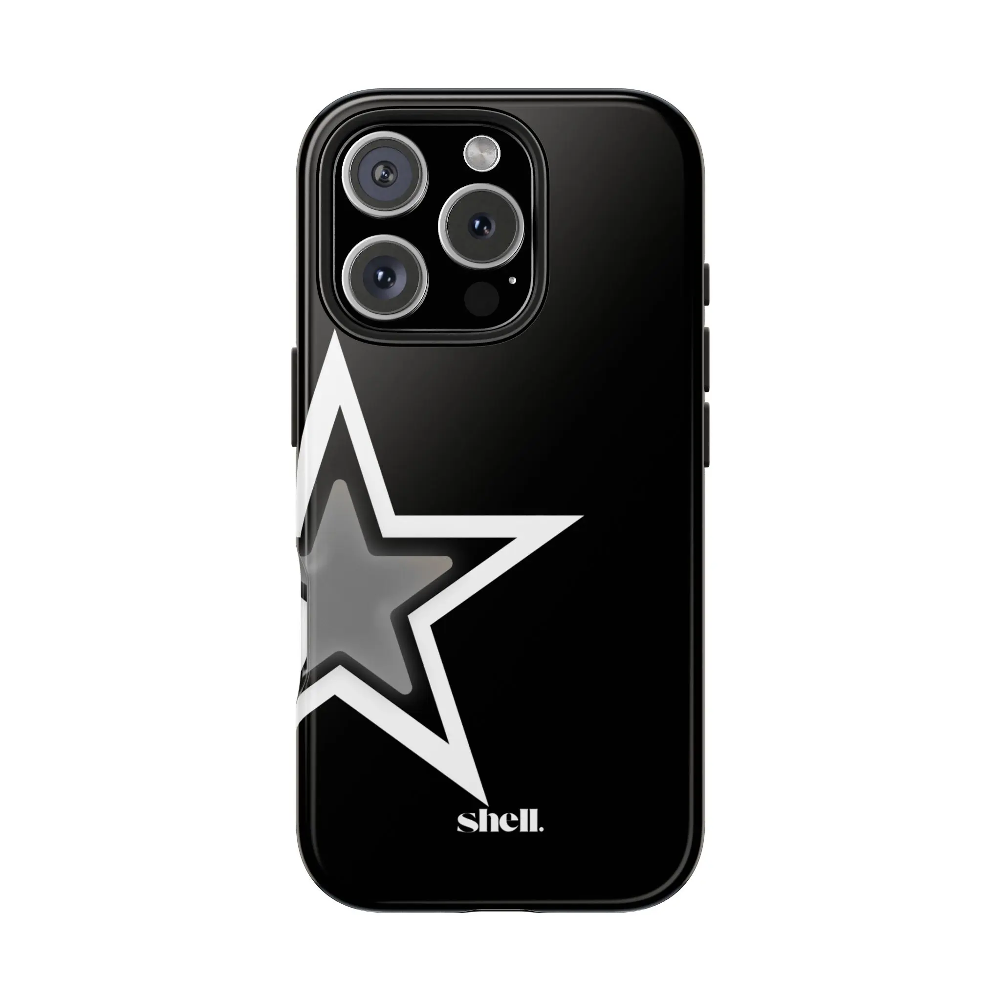 Black Twin Star Shell - Phone Case