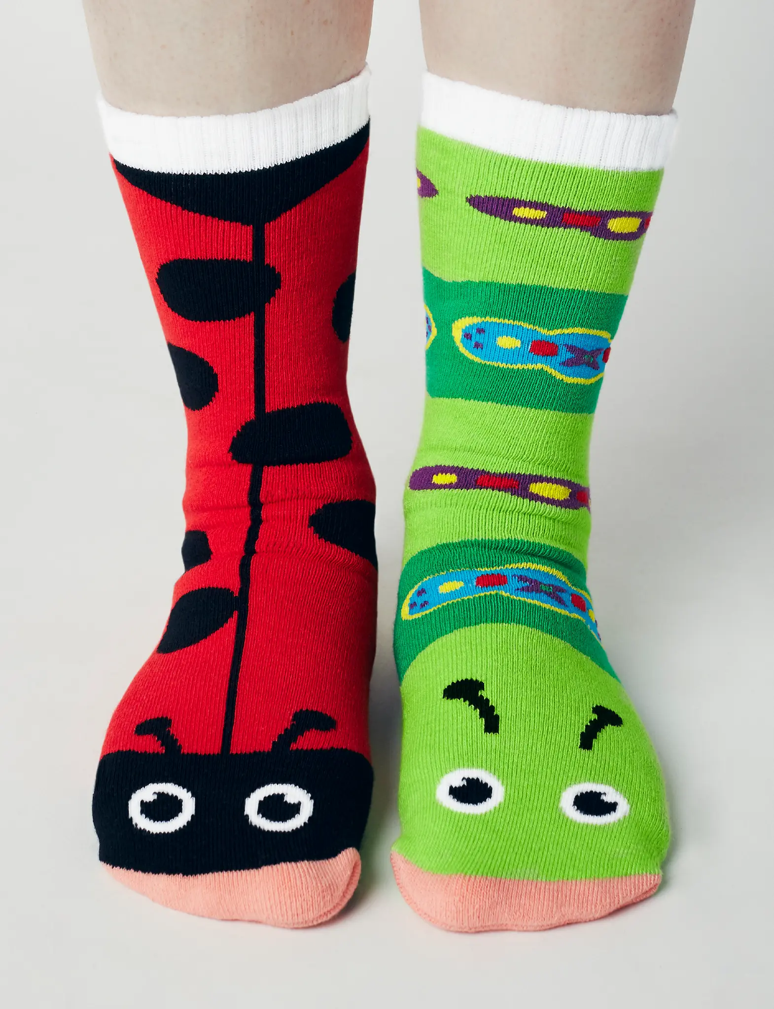 ADULT LADYBUG & CATERPILLAR SOCKS