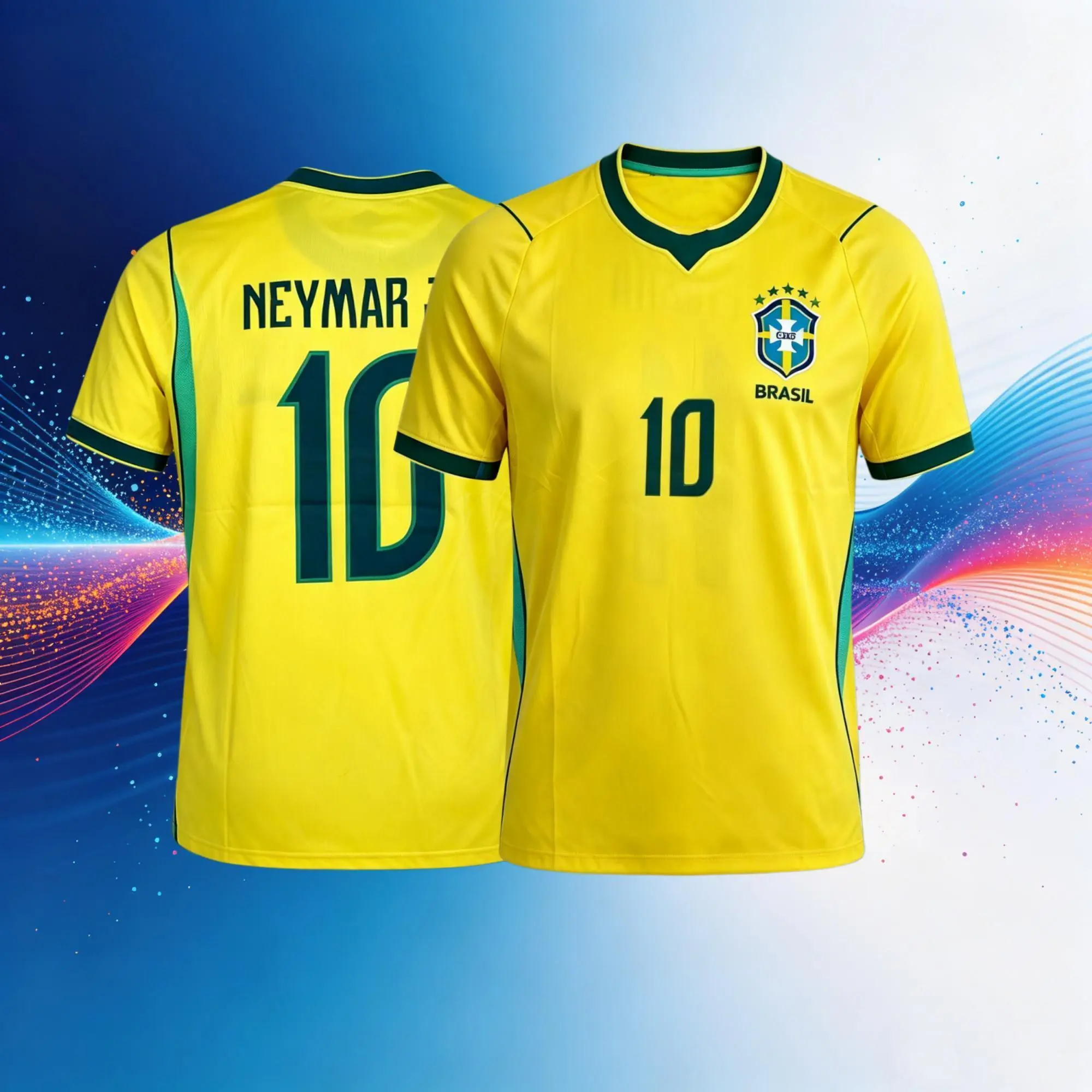 2026 Brazil National Team Away Short Sleeve Soccer Jersey Quick-Dry
